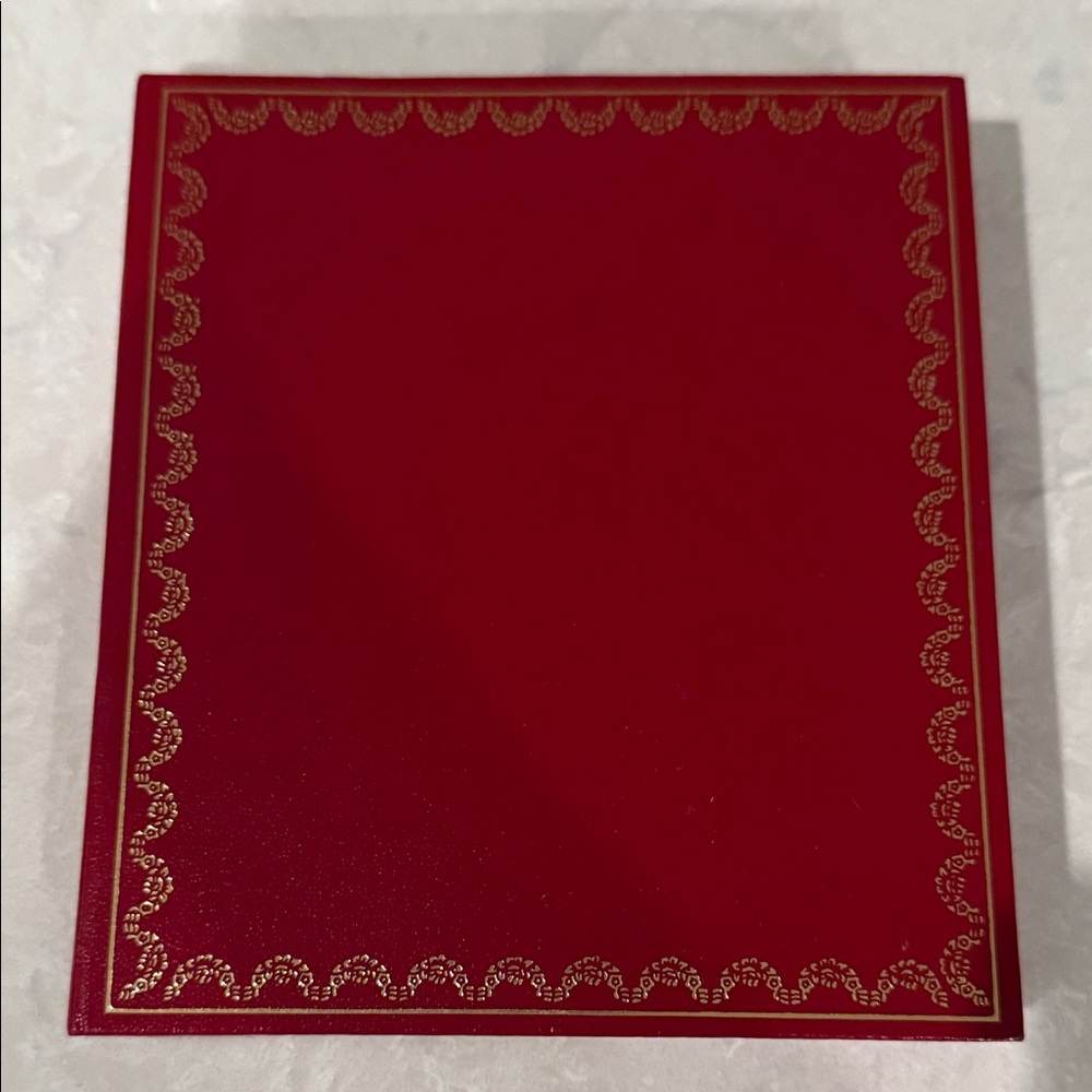 Cartier Red Booklet with Gold Logo
